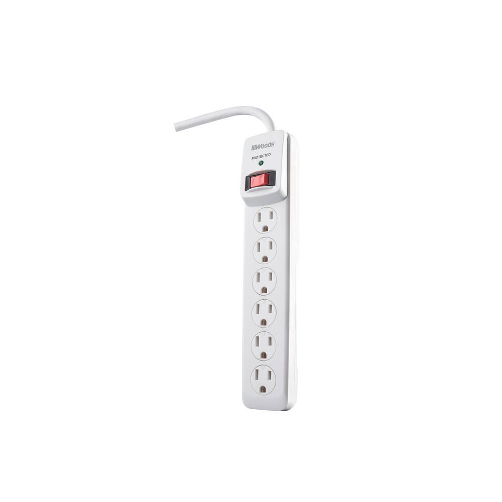 Woods 6-Outlet Surge Strip with 3 ft. Cord 41492