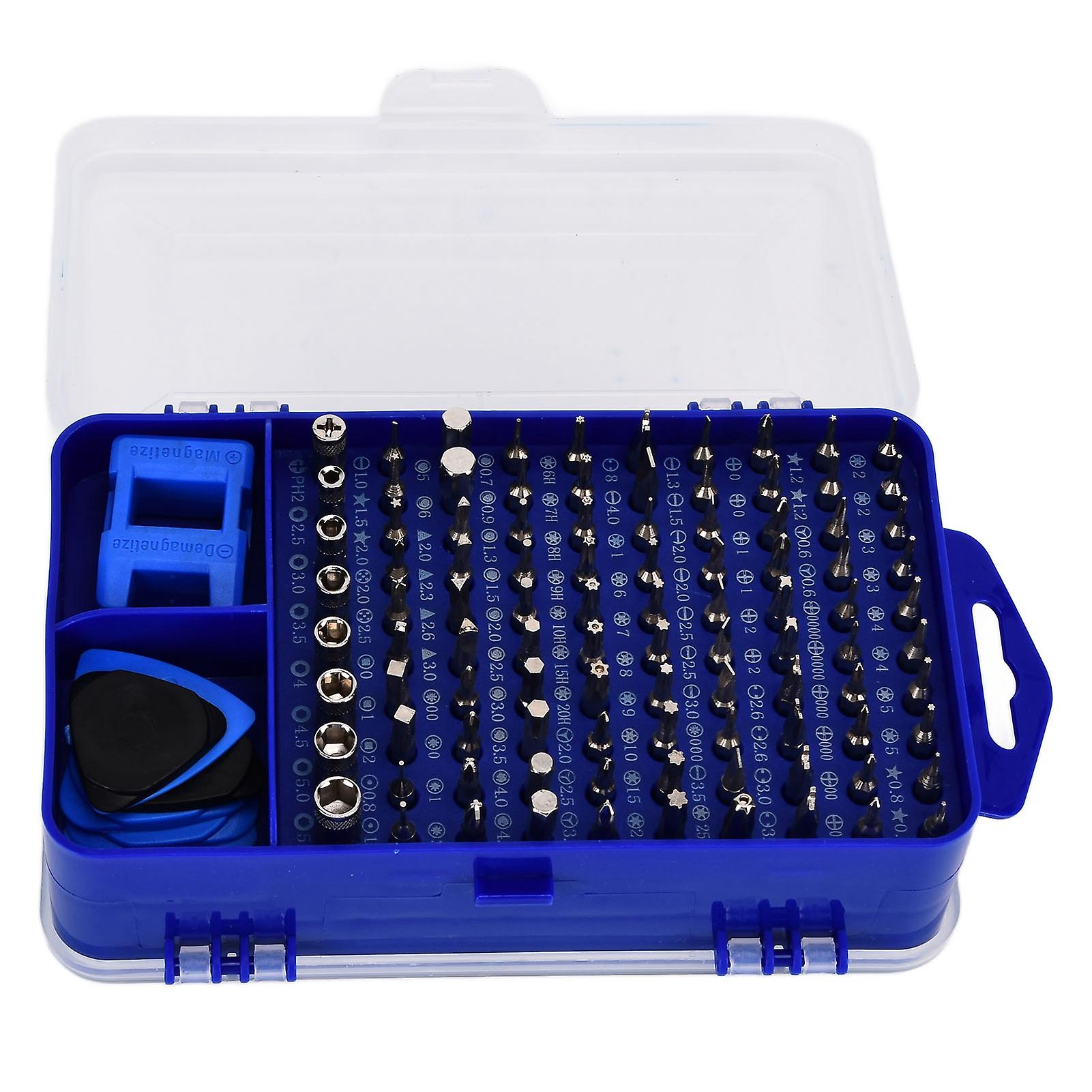 115 In 1 Screwdriver Set Magnetic Accuracy Multifunctional Bits Electronics Repair Tool Kitblue