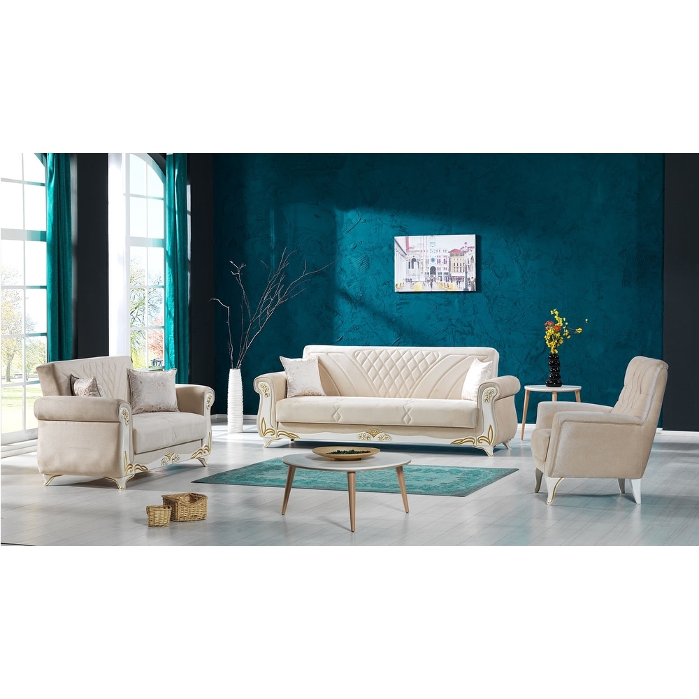 Sekidika 4 piece Two sofa and Two chair Living Room Set