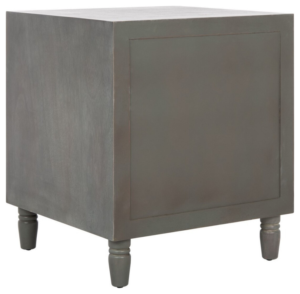 Rashid Accent Stand With Storage Drawers  Ash Gray   French Country   Side Tables And End Tables   by Rustic Home Furniture Deco  Houzz