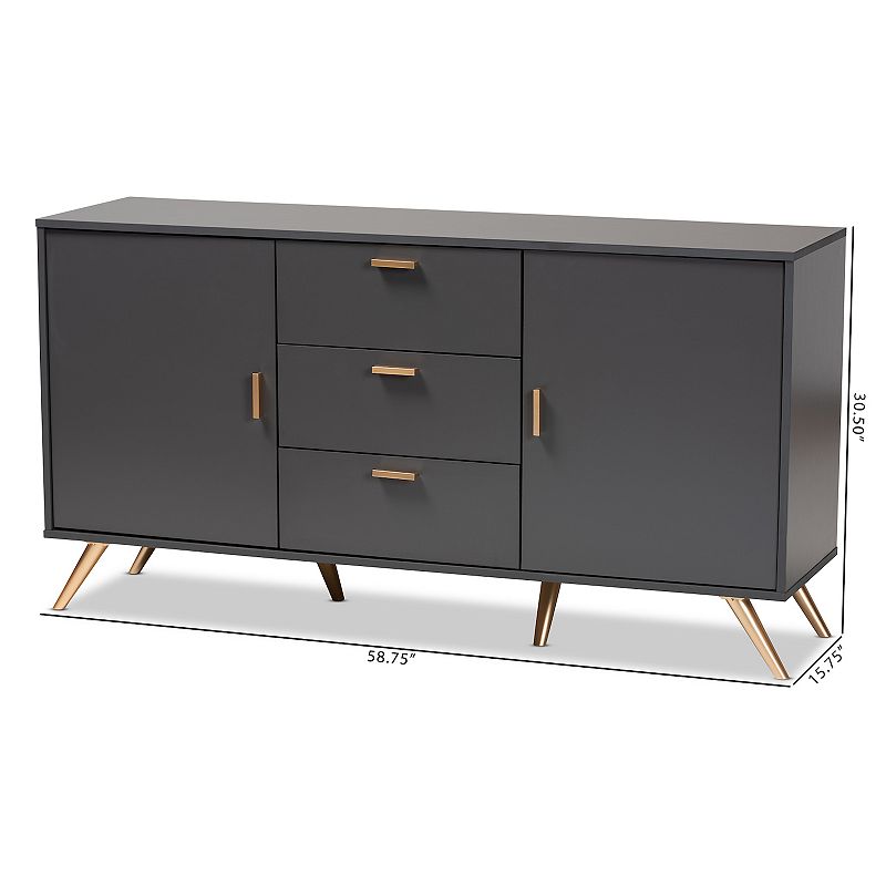 Baxton Studio Kelson Sideboard Buffet Console Table