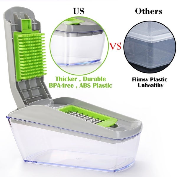 14-in-1 Vegetable Chopper Slicer， Fruit Dicer Veggie Kitchen Cutter Tools