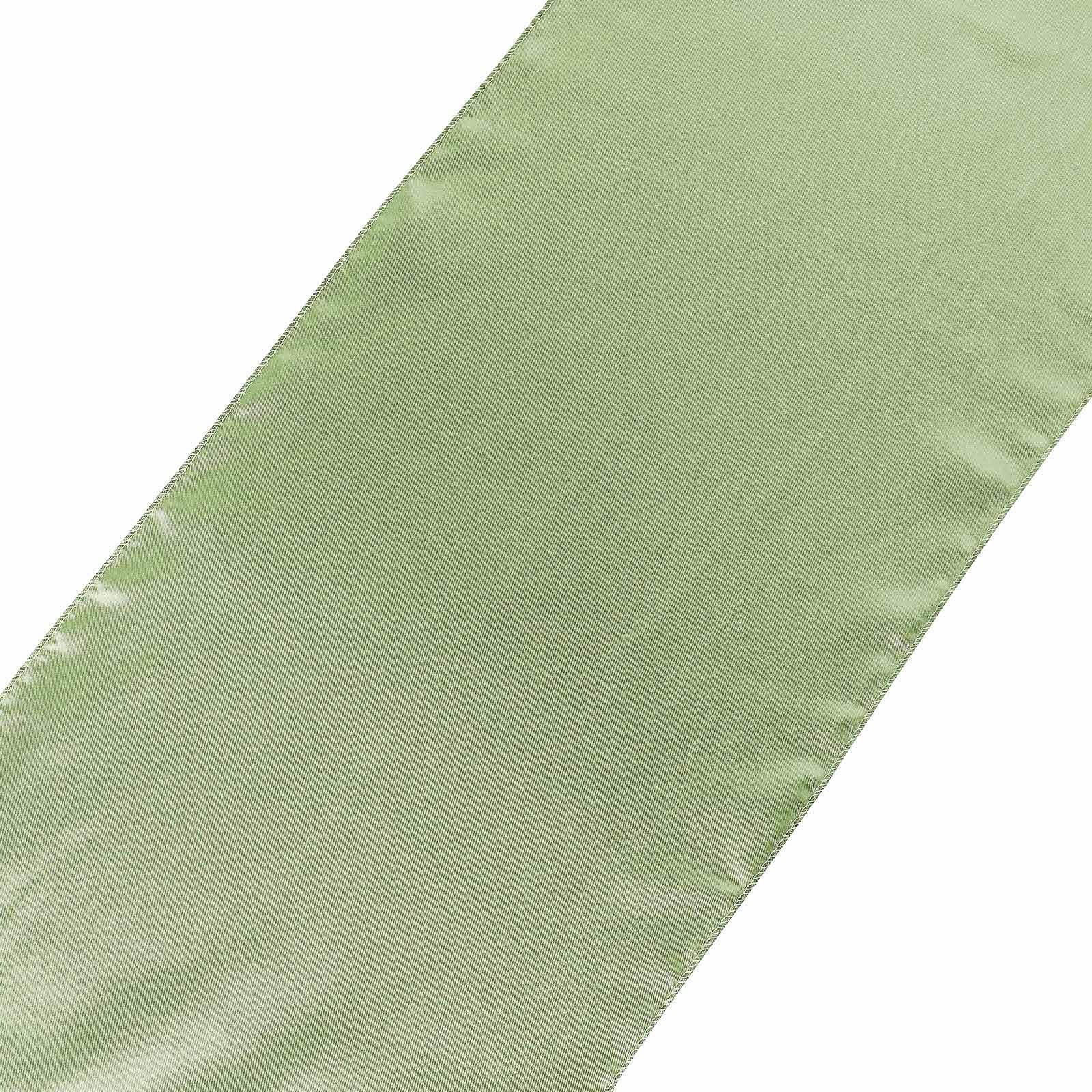 Sage Green Satin Table Runner 12