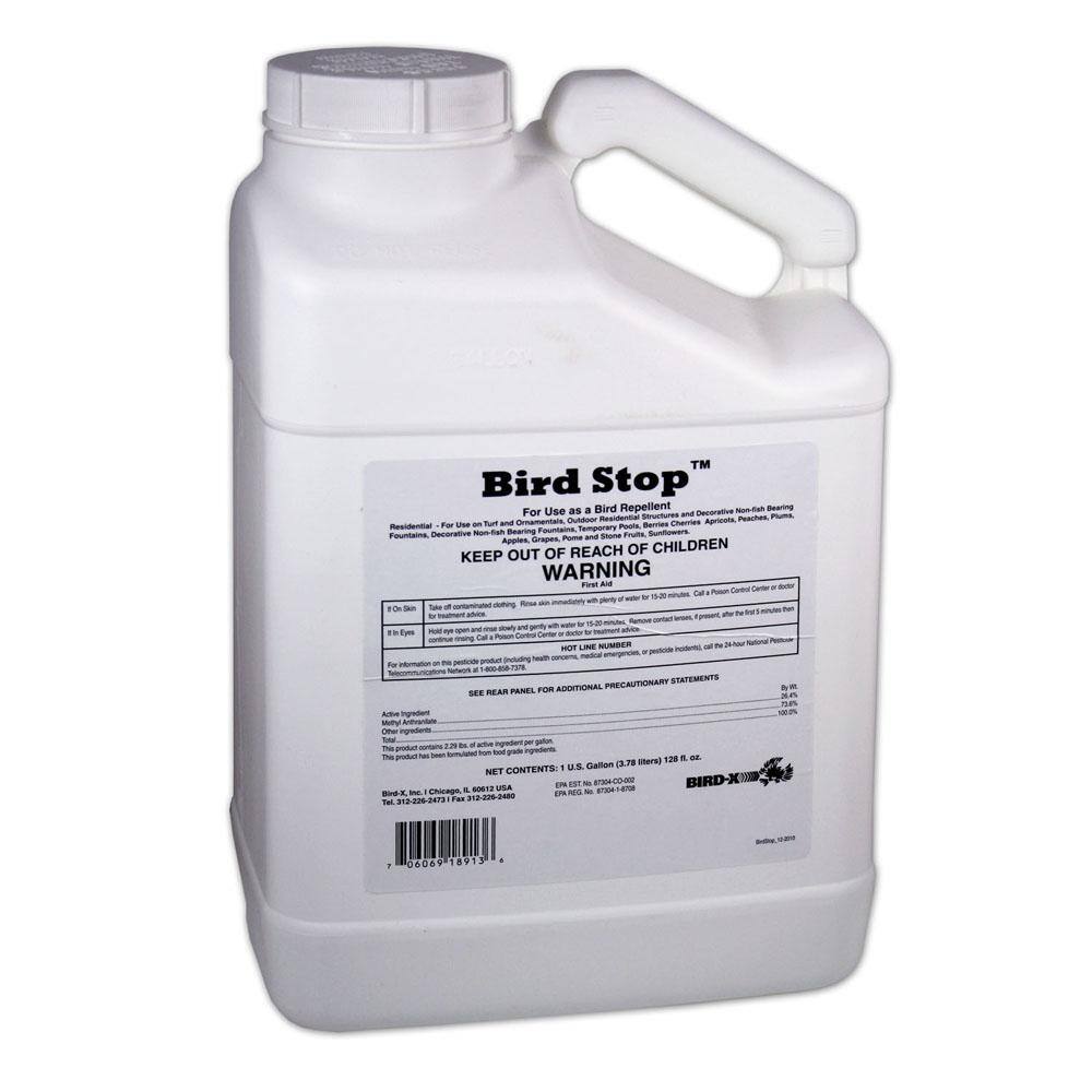 Bird-X Bird Stop Repellent Concentrate Repels Canada Geese Pigeons Starlings Sparrows Seagulls and Woodpeckers BS-GAL