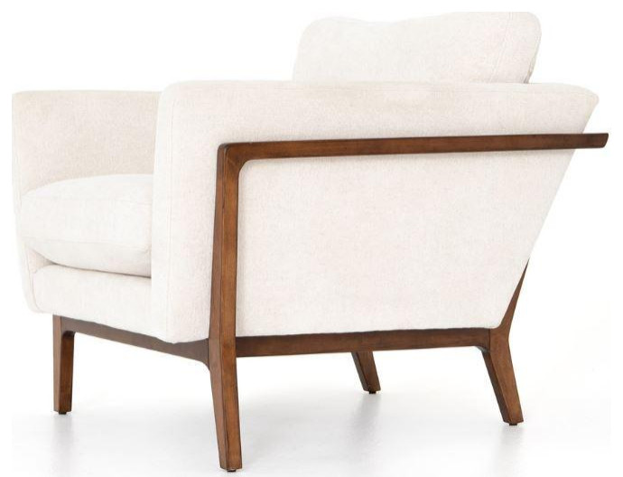 Dash Chair camarague Cream/pecan   Midcentury   Armchairs And Accent Chairs   by Old Bones Co.  Studios  Houzz