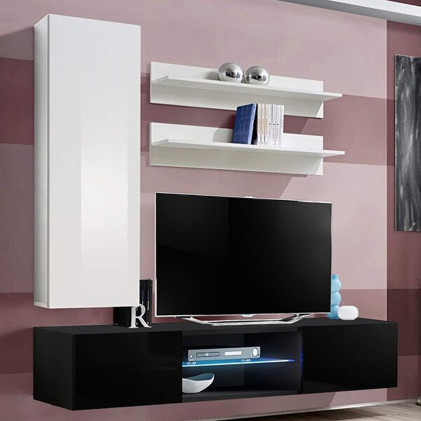 Fly H1 33TV Wall Mounted Floating Modern Entertainment Center