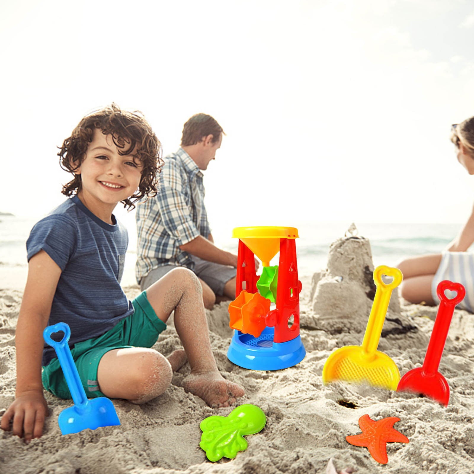 Beach Toy 9 Piece Beach Toy Sand Set Sand Play Sandpit Toy Summer Outdoor Toy Baby Toys Abs