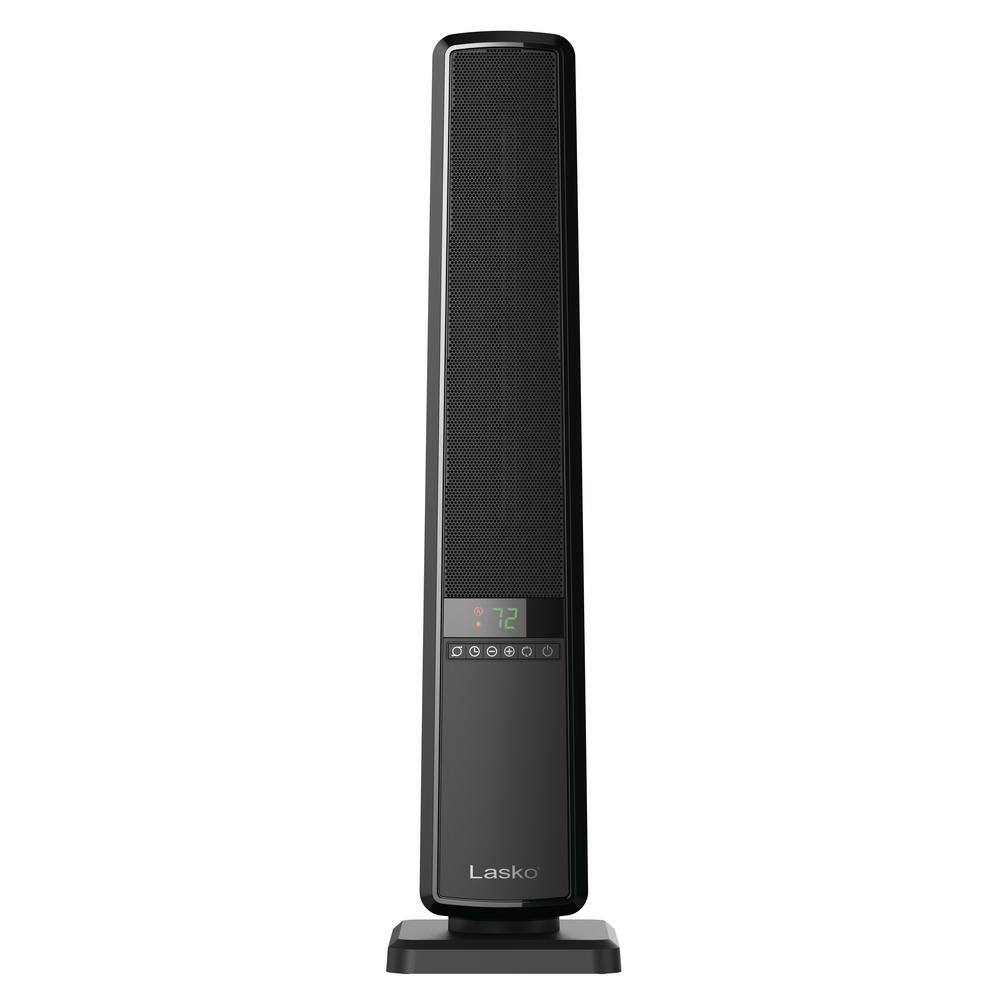 Lasko 1500-Watt 32 in. Electric Digital Ceramic Tower Space Heater with Remote Control and Timer CT32955