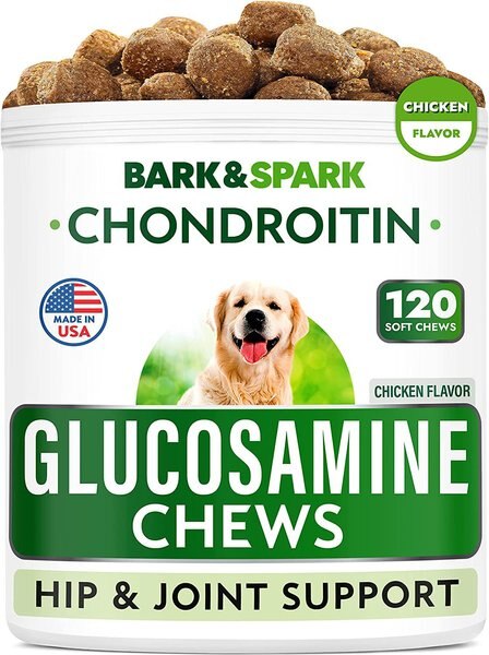 BarkandSpark Glucosamine Hip and Joint Care Dog Treats Supplement