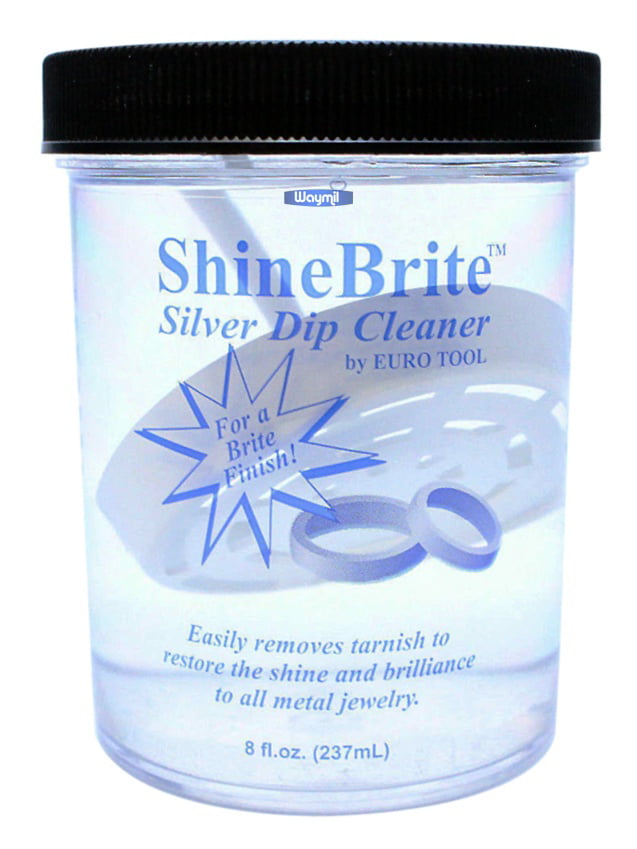 Shinebrite Jewelry Silver Dip Cleaner Remove Tarnish & Oxidation, Also For Gold