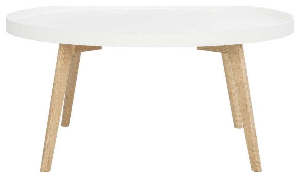 Erica Round Coffee Table White   Modern   Coffee Tables   by Virgil Stanis Design  Houzz