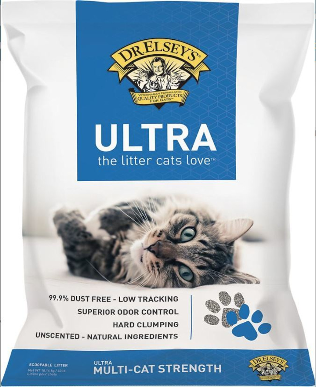 Dr. Elsey's Precious Cat Ultra Clumping Cat Litter 40Lb Bag