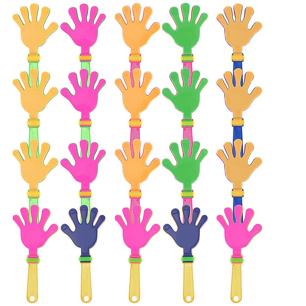 20pcs Hand Clappers Colored Hand Clappers Plastic Hand Clappers Noise Makers Party Hand Clappers