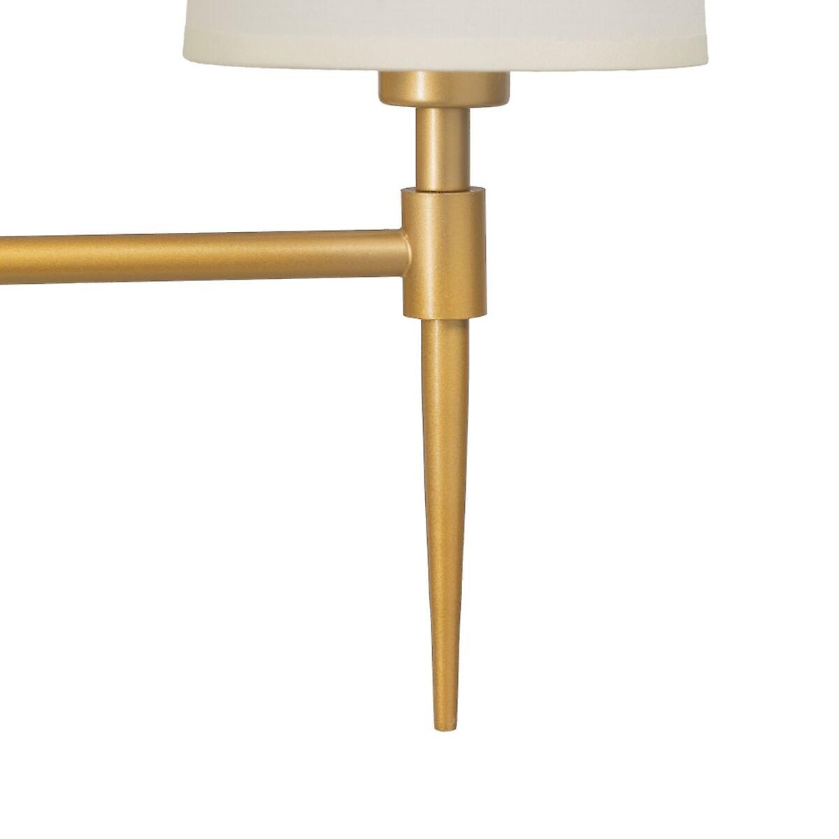 Wall Lamp 58 x 20 x 31，5 cm Synthetic Fabric Golden Metal Modern