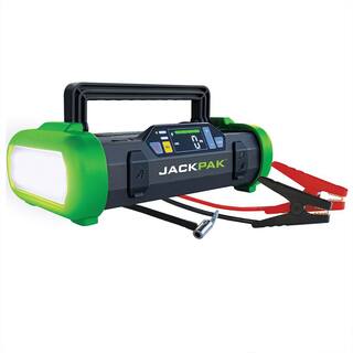 JACKPAK 150 PSI 2000 Amp Ultra Multi-function 4-in-1 Jump Starter Air Compressor Flashlight and Portable Charger 5180050