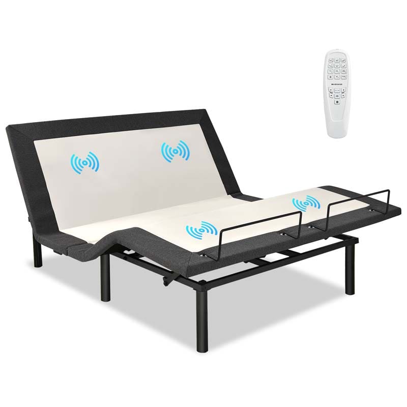 Adjustable Bed Base with Wireless Remote, Zero Gravity Smart Electric Bed Frame with Massage Modes