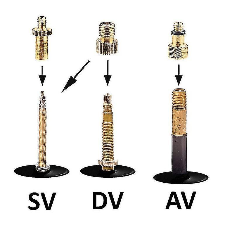 14pcs Bicycle Valve Valve Adapter Set Bicycle Valve Block Valve Adapter