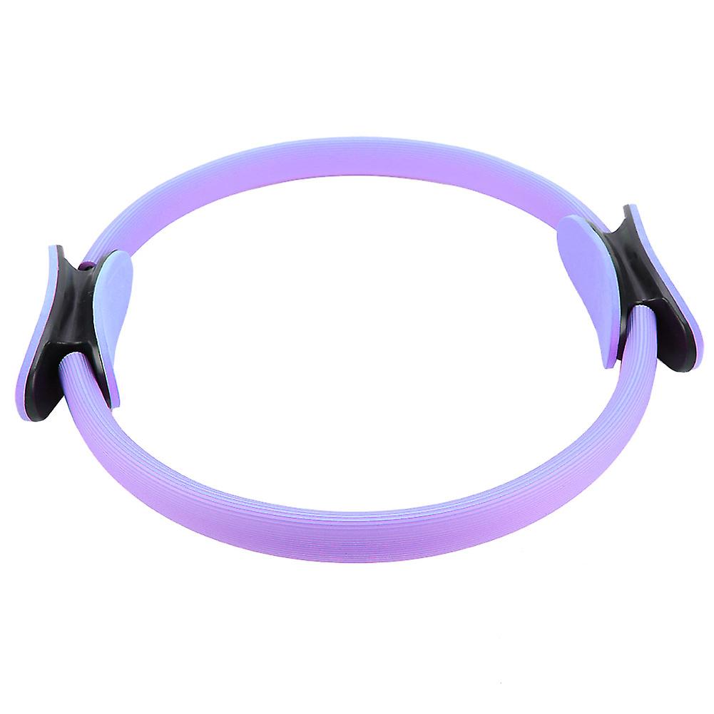 4 Colors Dual Grip Yoga Pilates Ring Resistance Circle For Thighs And Legs Fitness Purple