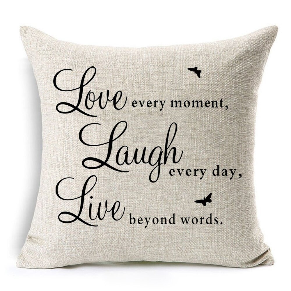 Inspirational Quote Saying Throw Pillow Covers