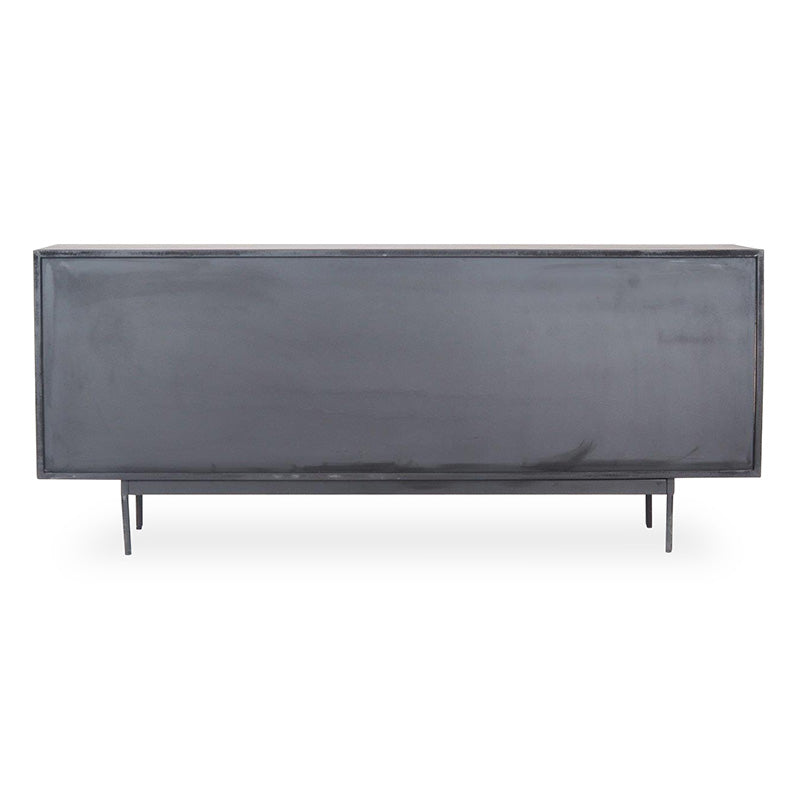 RADLEY Sideboard 180 cm Solid Mango Wood - Natural & Black