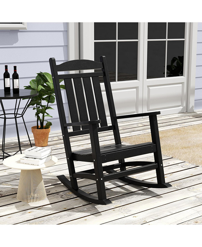 WestinTrends All-Weather Outdoor Patio Poly Classic Porch Rocking Chair