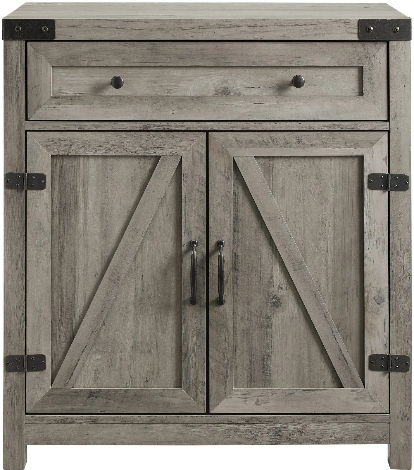 Towne Gray Farmhouse Accent Cabinet - Walker Edison