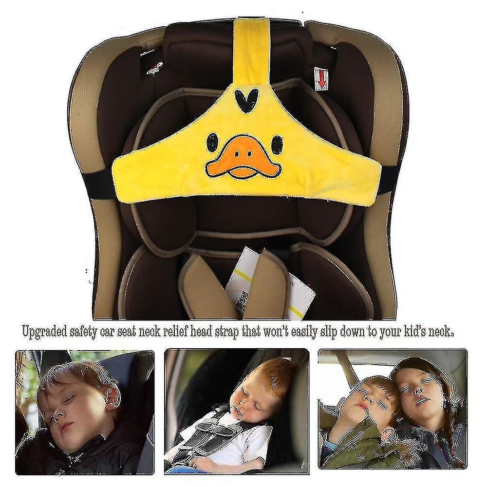 Baby Carseat Head Support Car Seat Head Band Strap Headrest Stroller Car Seat Sleeping Head Support