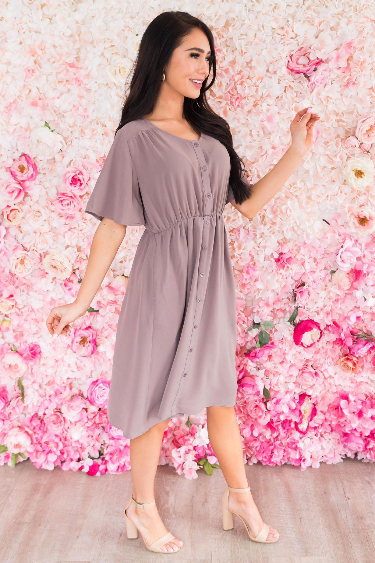 The Aria Button Dress