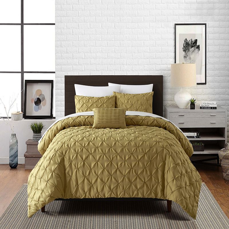 Chic Home Bradley 4-piece Comforter Set with Shams and Throw Pillow