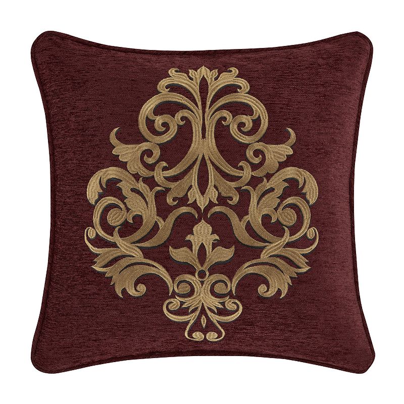 Five Queens Court Georgia Embellished Decorative Throw Pillow