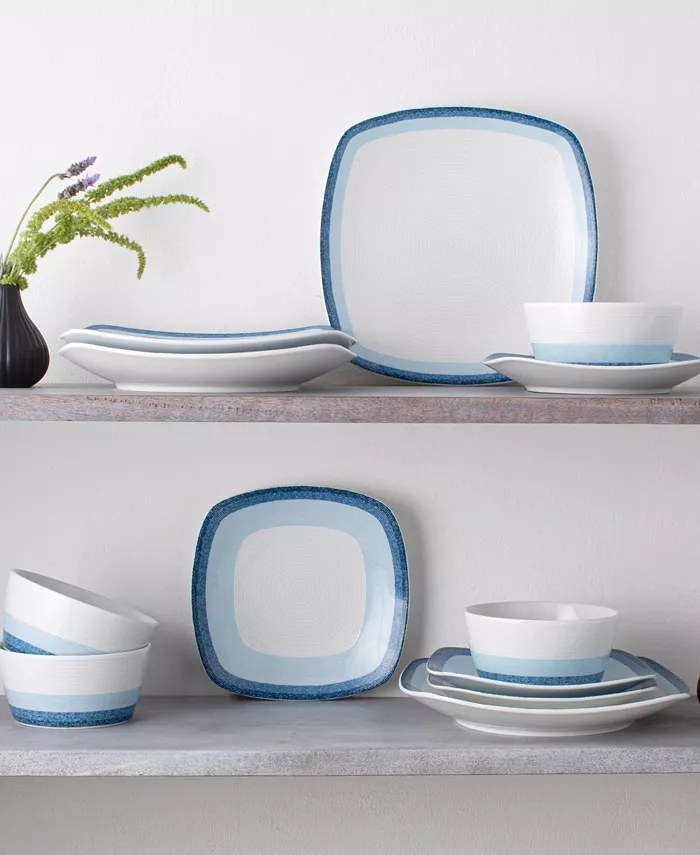 Noritake Colorscapes Layers 12 Piece Square Dinnerware Set