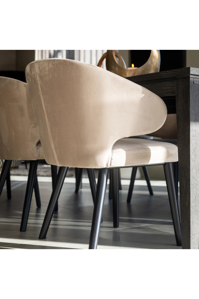 Modern Velvet Dining Chair  OROA Indigo   Midcentury   Dining Chairs   by Oroa   Distinctive Furniture  Houzz