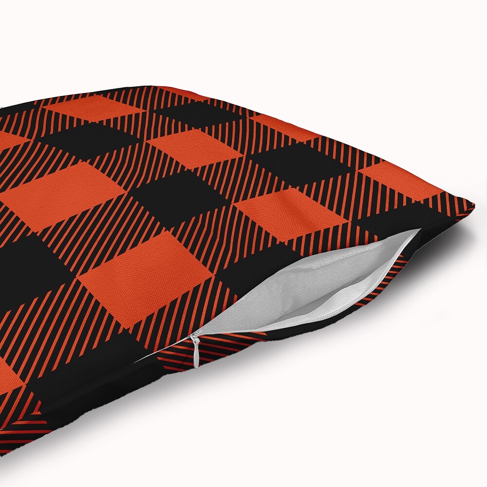 Buffalo Plaid Accent Pillow with Removable Insert