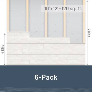 UFP-Edge 1 in. x 8 in. x 6 ft. Barn Wood Light Brown Pine Shiplap Board (6-Pack) 326270