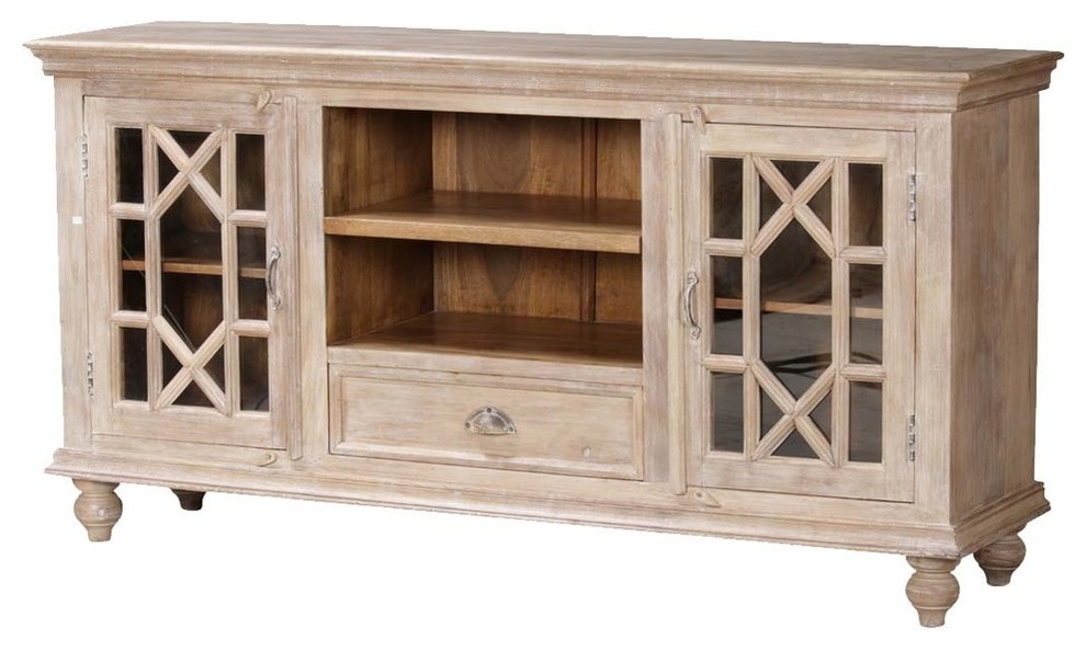 La Rochelle Ornate Grille Solid Wood Media Cabinet   Traditional   Entertainment Centers And Tv Stands   by Sierra Living Concepts Inc  Houzz