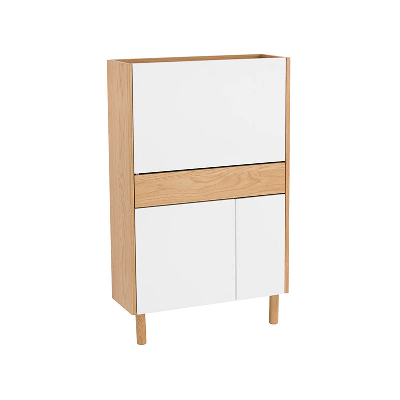 BARTON Study Desk 71cm - Natural & White