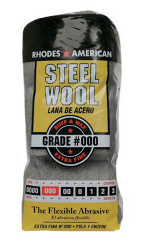 Rhodes American 000 Grade Extra Fine Steel Wool Pad 12 pk