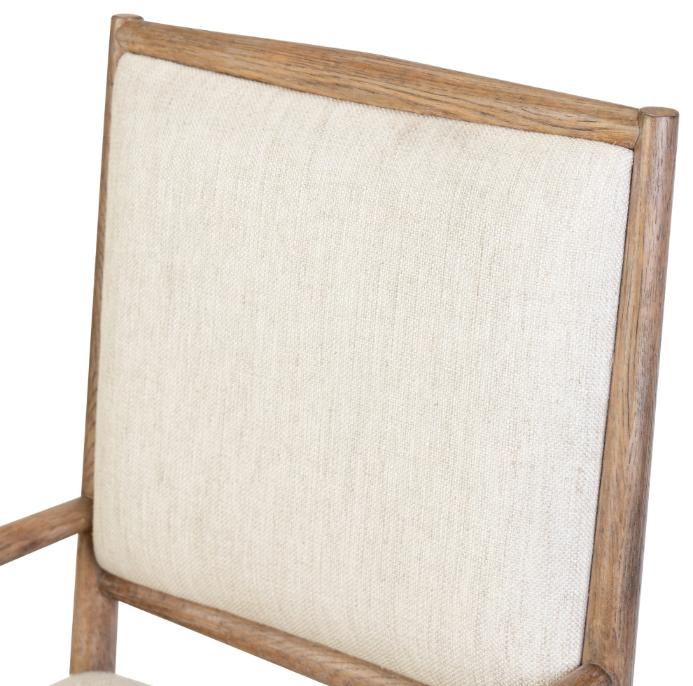 Glenview Dining Armchair Essence Natural   Midcentury   Dining Chairs   by Zin Home  Houzz