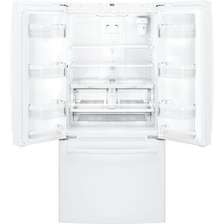 GE 24.7 cu. ft. French Door Refrigerator in White ENERGY STAR GNE25JGKWW