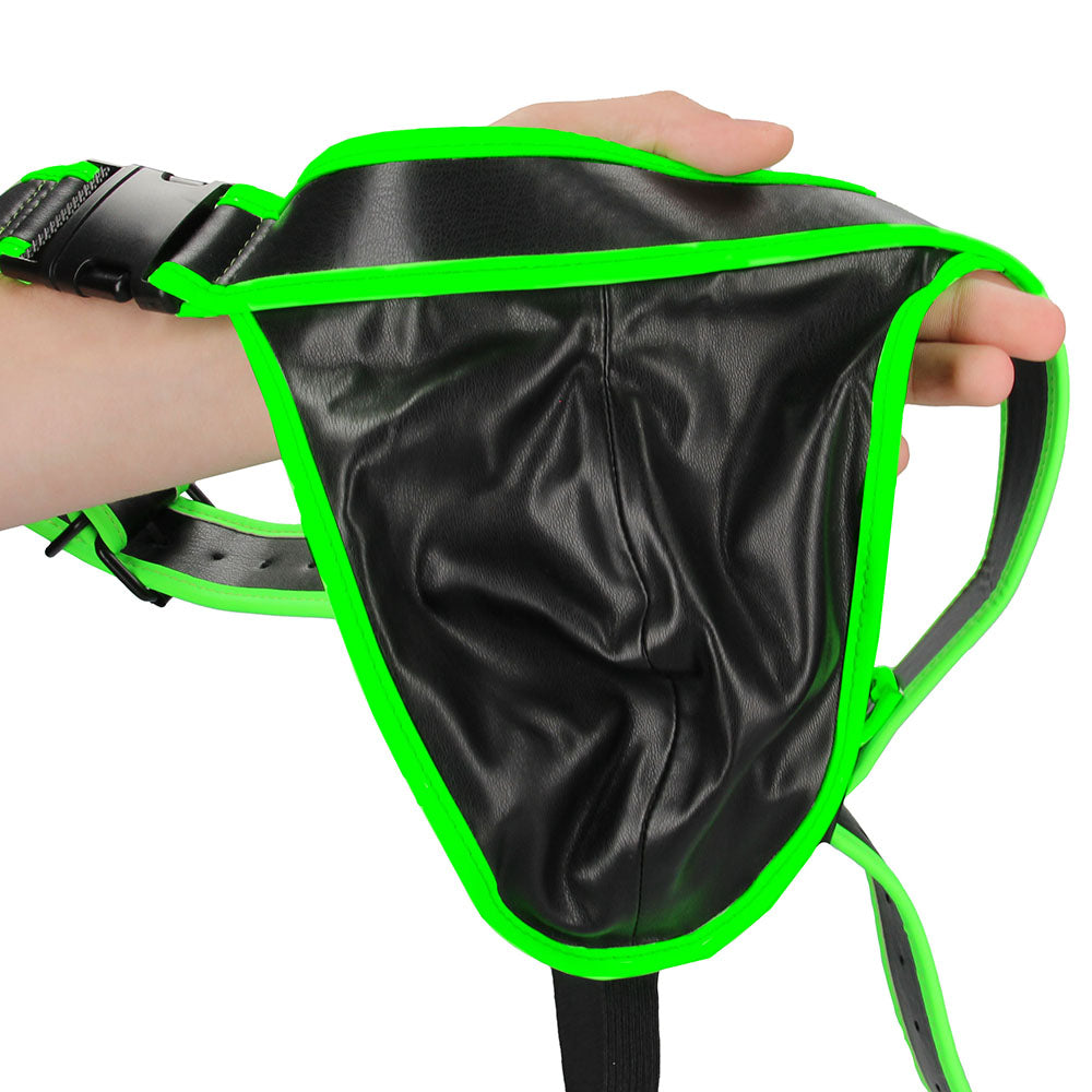 Ouch! Glow In The Dark Side Buckle Jock Strap in L/XL