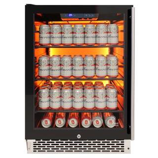 VINOTEMP Backlit Panel Commercial 23.5 in. 117 (12 oz.) Can Cooler EL-54BCCOMM-L