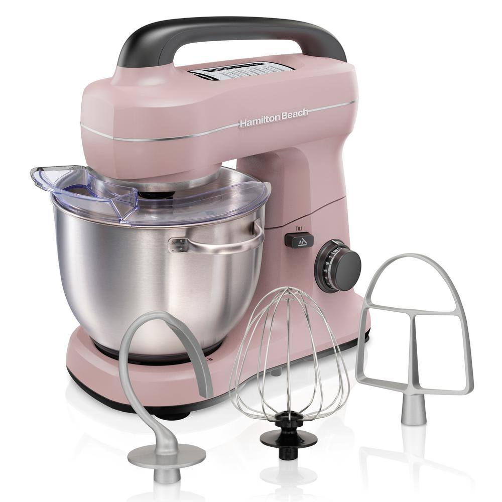 Hamilton Beach 4 Qt. 7-Speed Stainless Steel Stand Mixer with Bowl 63396