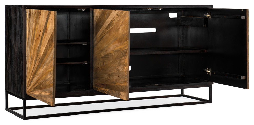 Commerce and Market Entertainment Console   Industrial   Entertainment Centers And Tv Stands   by Hooker Furniture  Houzz