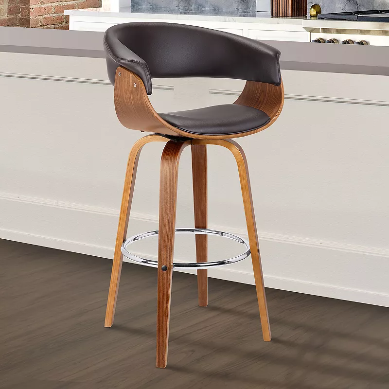 Armen Living Julyssa Swivel Counter Stool