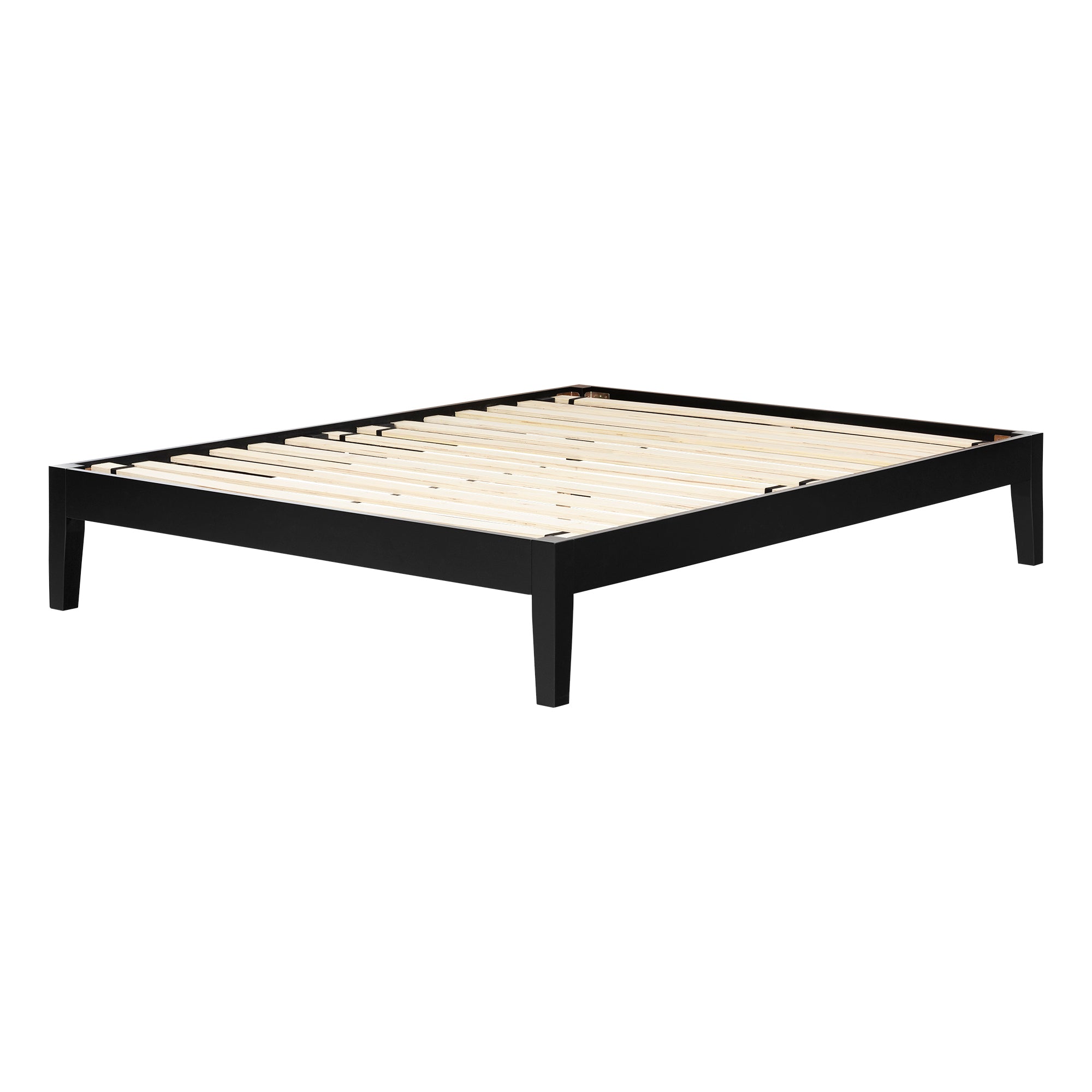 South Shore Vito Queen Platform Bed, Black