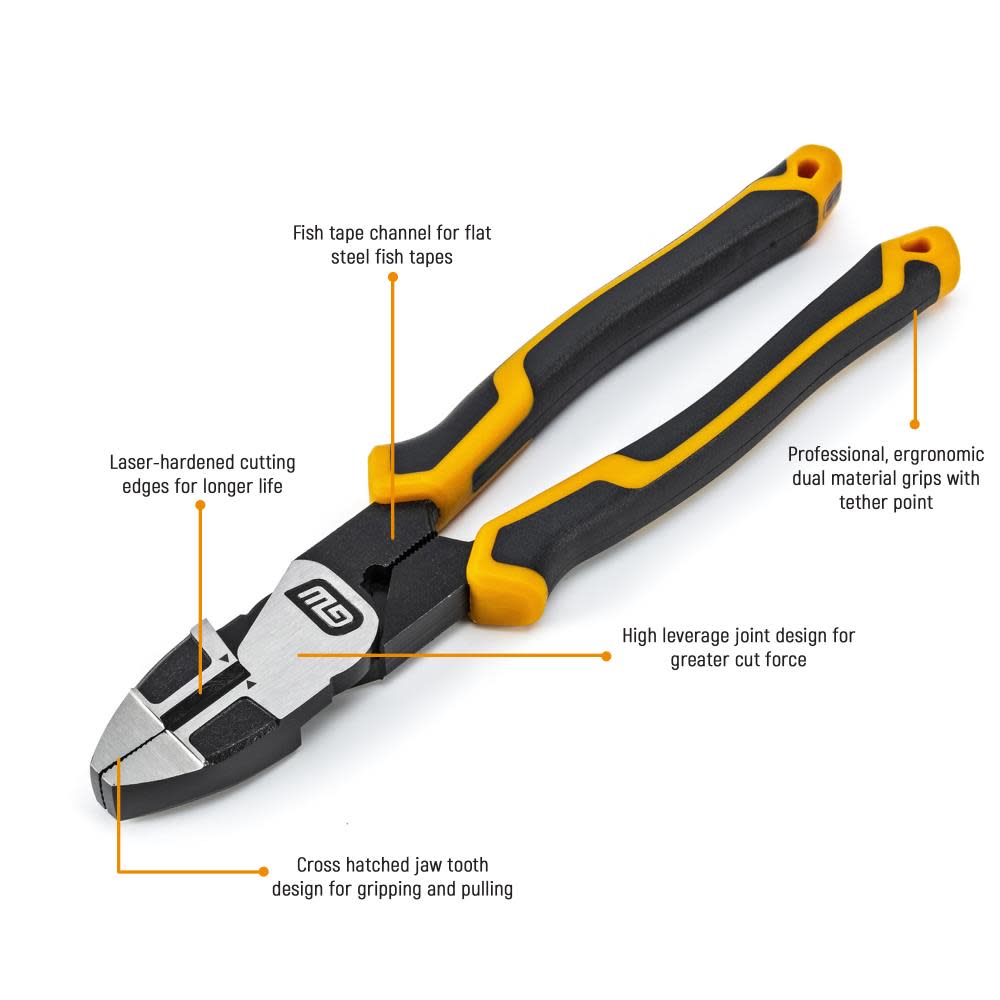 GEARWRENCH Pitbull Linemans Pliers 8 Dual Material ;