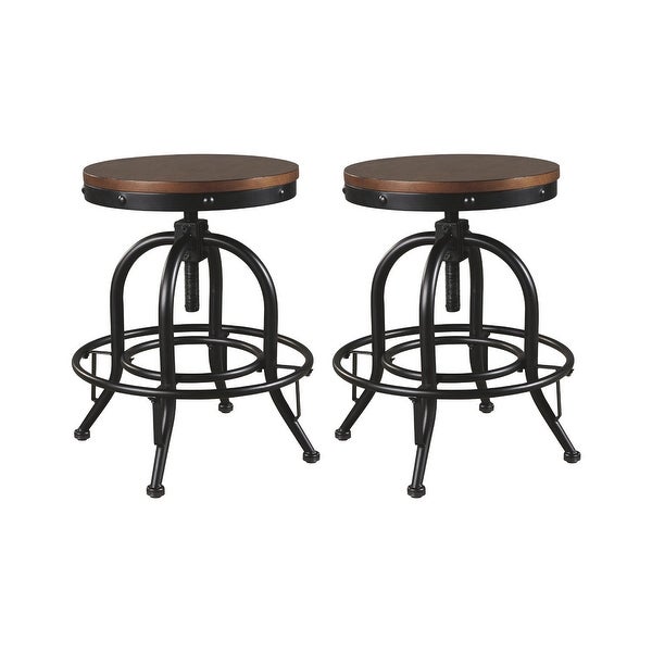 Signature Design by Ashley Lier Swivel Counter Height Stool (Set of 2)