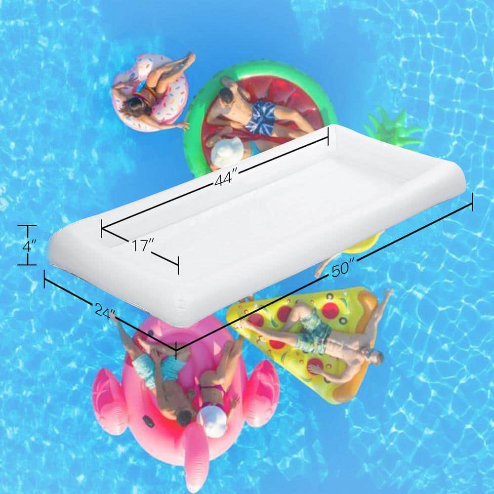 Novelty Place 24 in. Inflatable Ice Serving Buffet Bar Salad Food and Drinks Tray for Party Picnic and Camping (3-Pack) NP.InflatableBar.3PC