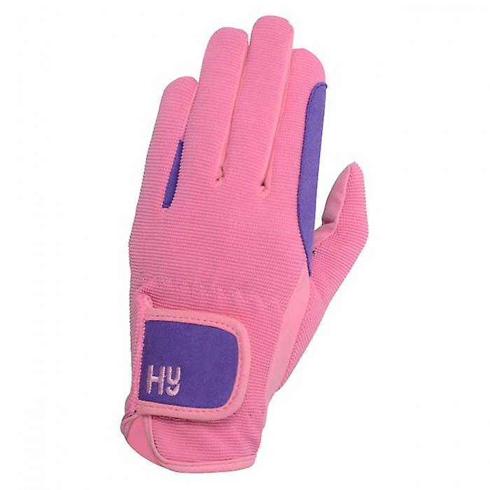 Hy5 Childrens/Kids Two Tone Riding Gloves