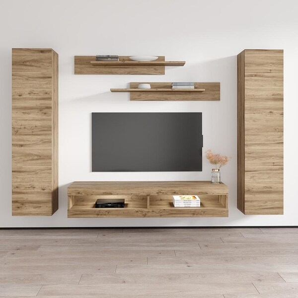 Fly AB1 34TV Wall Mounted Floating Modern Entertainment Center